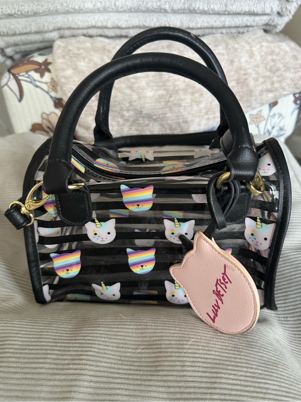 Luv Betsey by Betsey Johnson Unicorn Cat Purse Bag